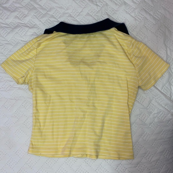 brandy melville yellow caroline top ! - Picture 2 of 3